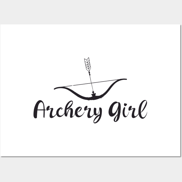 Archery Girl Wall Art by AwesomeClothing